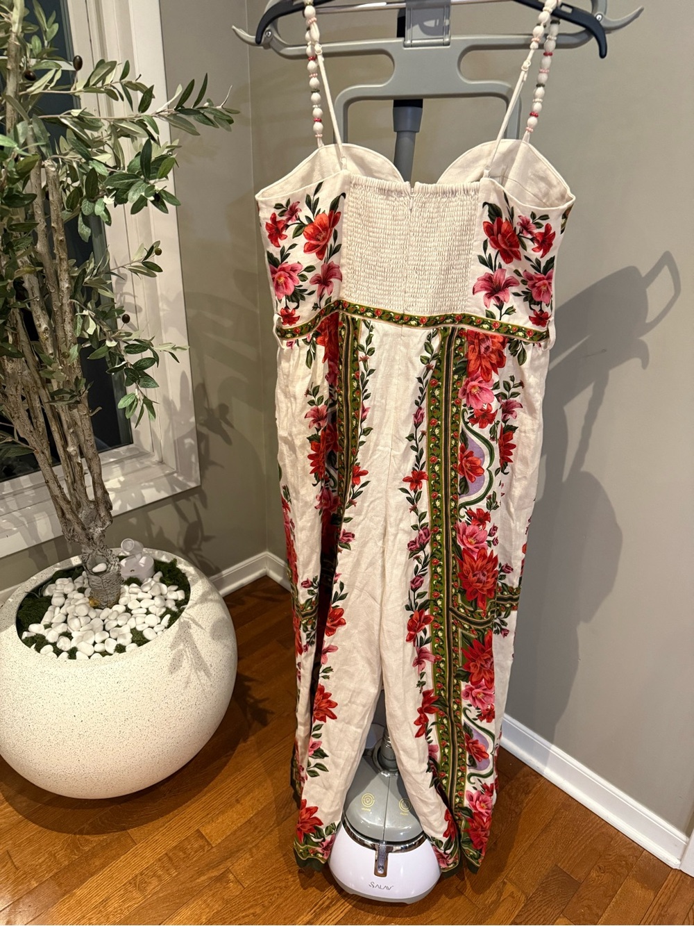 Farm Rio Wonder Rio Sand Sleeveless Jumpsuit - Picture 6 of 6